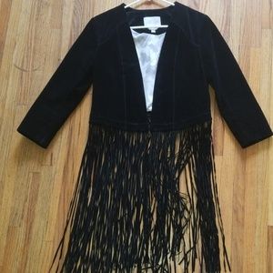 Suede Jacket with fringe